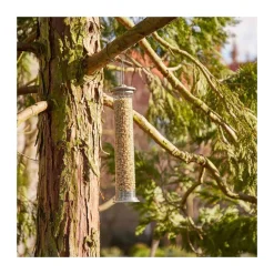 Siena Garden Vogelfuttersäule Aluminium Line für Nüsse 39 cm