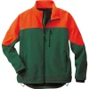 Softshell Jacke Forst grün-orange Größe L