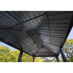 Sojag Pavillon Messina 1220 inkl. Moskitonetz 363x598x307,1cm Anthrazit