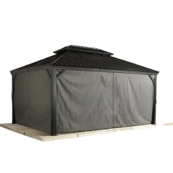 Sojag Vorhang-Set für Messina & Mykonos 1216 Dunkelgrau