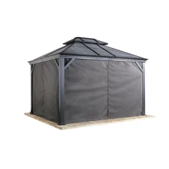 Sojag Vorhang-Set für Mykonos & Moreno 1014 Dunkelgrau