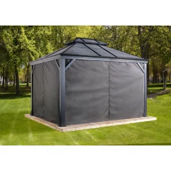 Sojag Vorhang-Set für Mykonos & Moreno 1014 Dunkelgrau