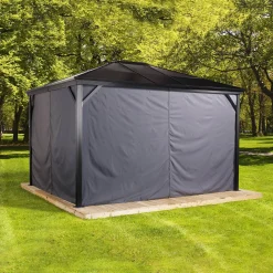 Sojag Vorhang-Set für Verona 1010 Dunkelgrau