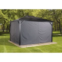 Sojag Vorhang-Set für Verona 1014 Dunkelgrau