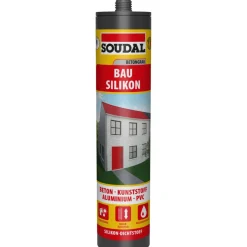 Soudal Bau und Fenster Silikon grau 300 ml