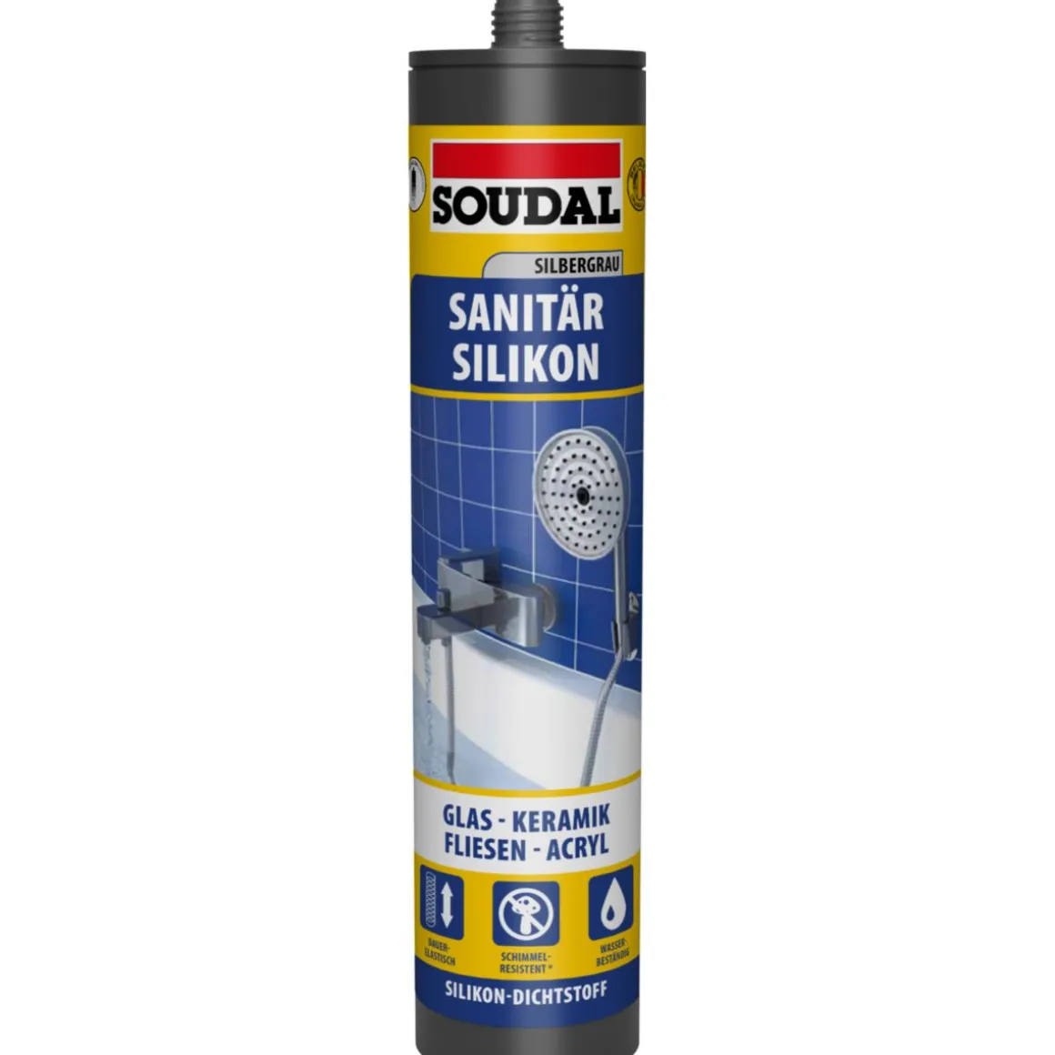 Soudal Dusche und Bad silbergrau 300 ml
