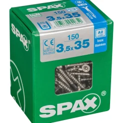 Spax Edelstahlschrauben Senkkopf 3,5 x 35 LP 150 Stück