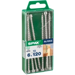Spax Holzschrauben IN.FORCE Zylinderkopf 6 x 120 M 10 Stück