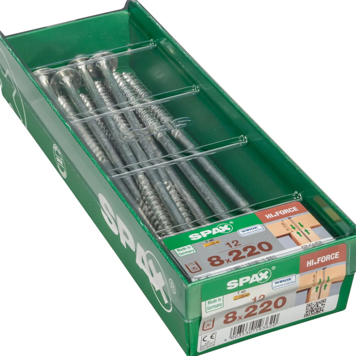 Spax Holzschrauben IN.FORCE Tellerkopf 8 x 220 XL 12 Stück