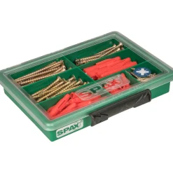 Spax Sortimentsbox Yellox mit Dübeln 130-teilig