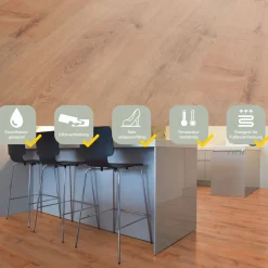 Specht Vinylboden Vinyl SPC Ambiente Honig Eiche 1220 x 230 x 4,8 mm