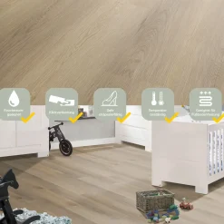 Specht Vinylboden Vinyl SPC Classic Eiche Alberta 1220 x 182 x 3,8 mm