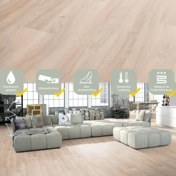 Specht Vinylboden Vinyl SPC Ambiente Calvados Eiche 1220 x 230 x 4,8 mm