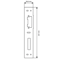 SplenDoor Elektrischer Türöffner mit Entriegelung , links