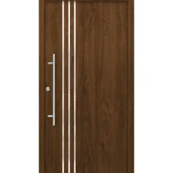 SplenDoor Premium-Haustür Passivedoor Kalmar energiesparend nussbaum 110 x 210 cm links