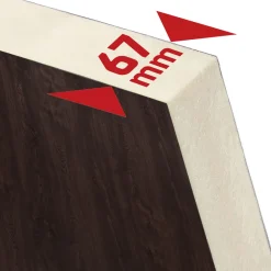 SplenDoor Premium-Haustür Passivedoor Uppsala energiesparend nussbaum 100 x 200 cm links