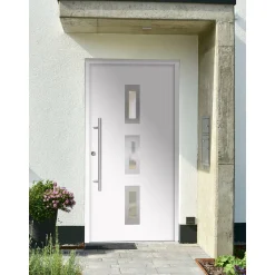 SplenDoor Premium-Haustür Passivedoor Aalborg energiesparend weiss 100 x 200 cm links