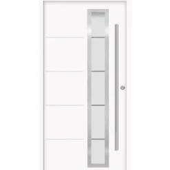 SplenDoor Premium-Haustür Passivedoor Uppsala energiesparend weiss 110 x 210 cm rechts
