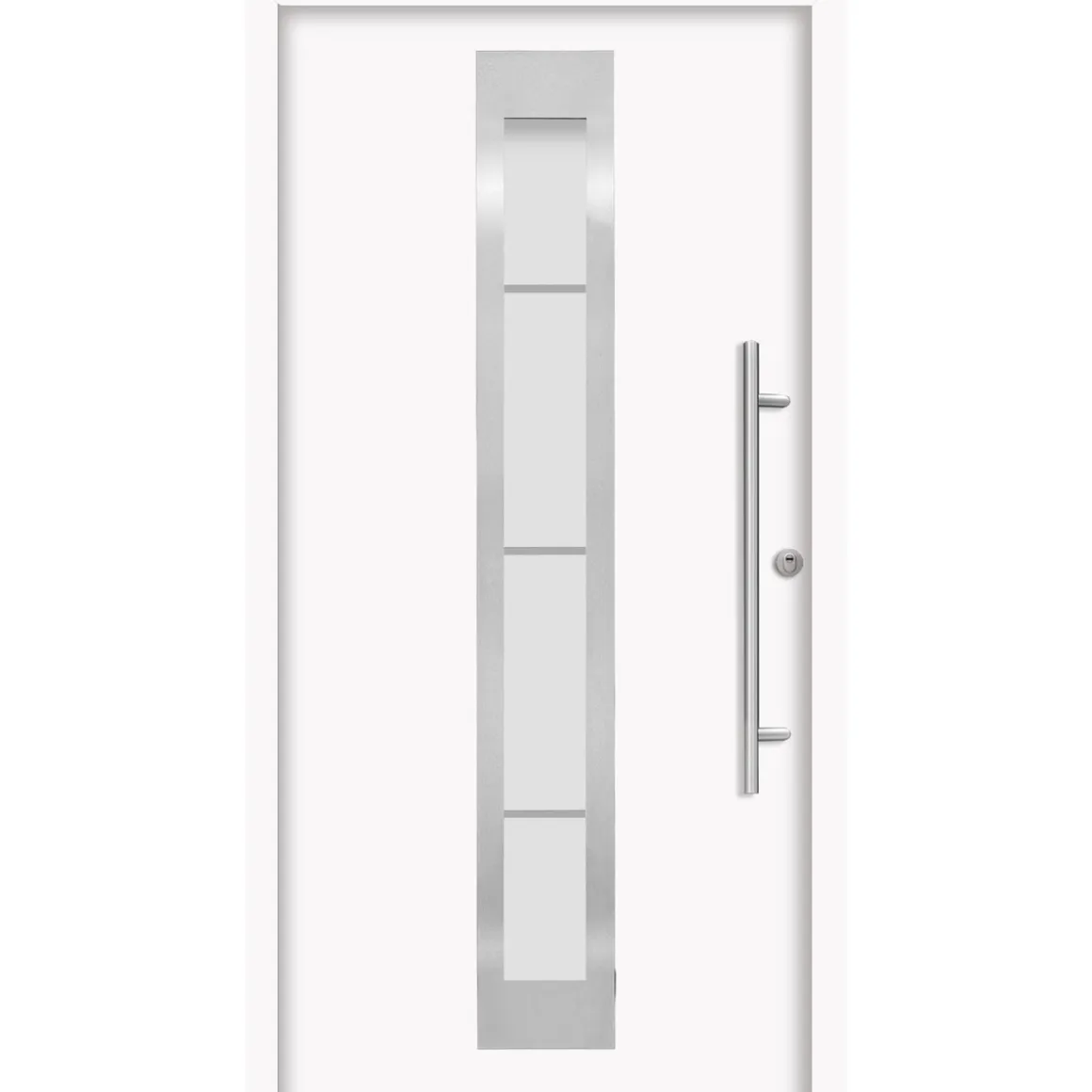 SplenDoor Premium-Haustür Passivedoor Malmo RC2 energiesparend einbruchsicher weiss 100 x 210 cm rechts
