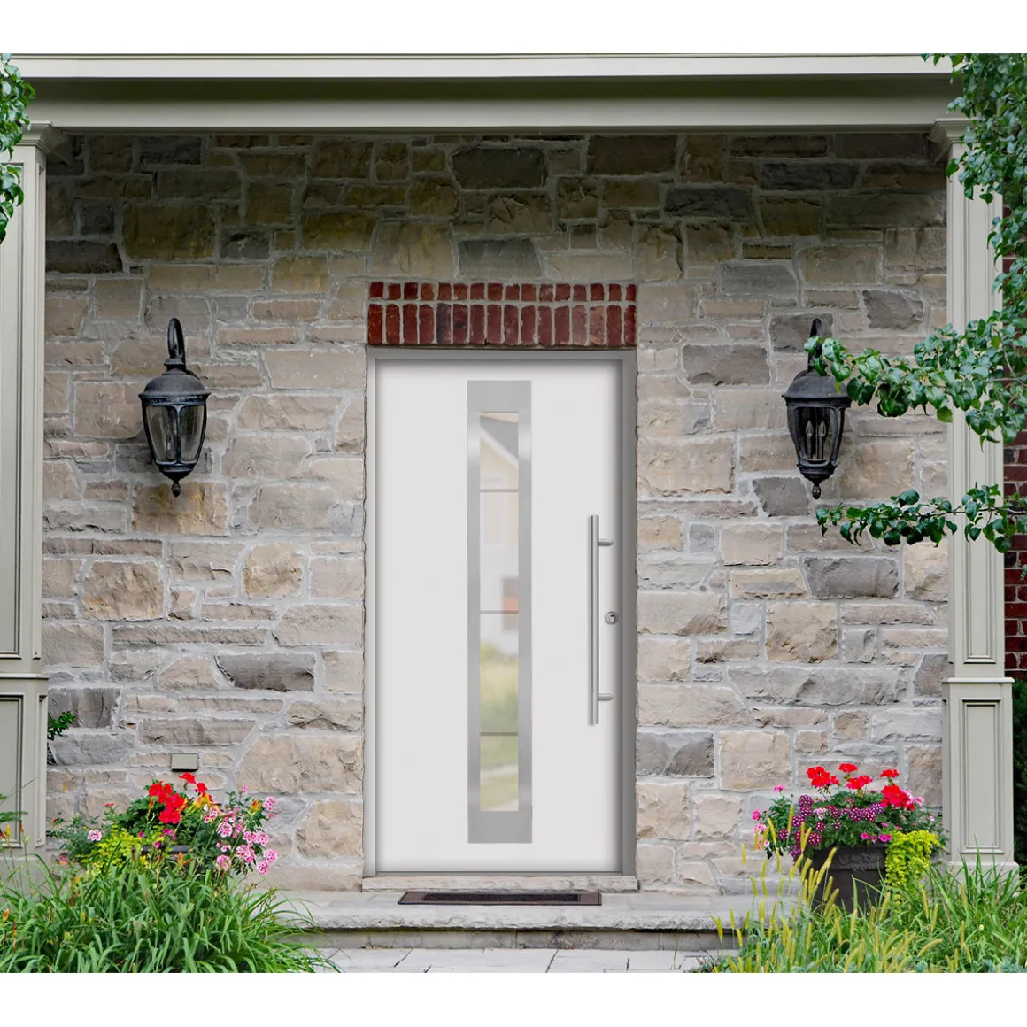 SplenDoor Premium-Haustür Passivedoor Malmo RC2 energiesparend einbruchsicher weiss 100 x 210 cm rechts