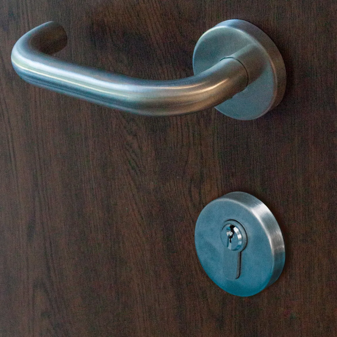 SplenDoor Premium-Haustür Passivedoor Bergen energiesparend nussbaum 110 x 210 cm links