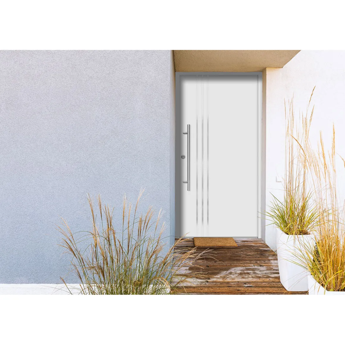 SplenDoor Premium-Haustür Passivedoor Kalmar energiesparend weiss 100 x 200 cm links