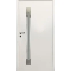 SplenDoor Sicherheits-Nebeneingangstuer NS4 RC2 88x198 Weiss links