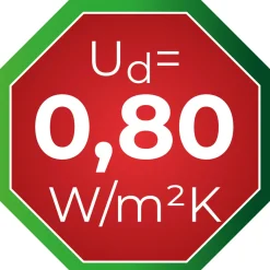 SplenDoor Sicherheits-Nebeneingangstuer NS4 RC2 auf Maß, Weiss, Rechts