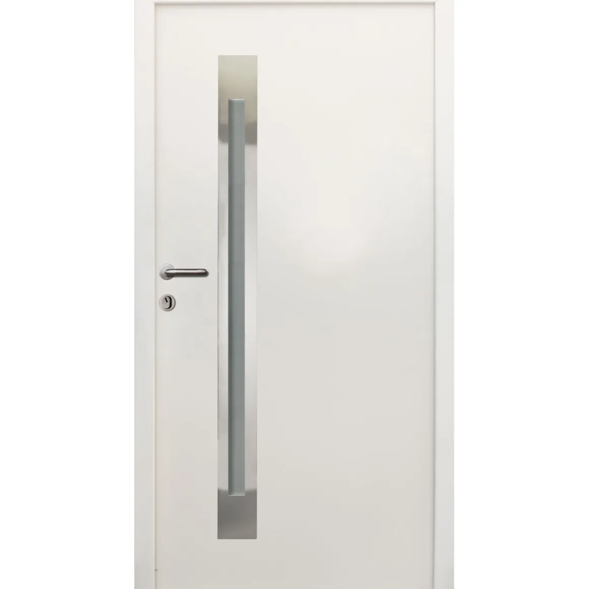 SplenDoor Sicherheits-Nebeneingangstuer NS4 RC2 auf Maß, Weiss, Links
