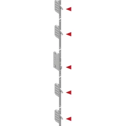 SplenDoor Sicherheits-Nebeneingangstuer NS3 RC2 auf Maß, Weiss, Links