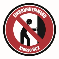 SplenDoor Sicherheits-Nebeneingangstuer NS3 RC2 auf Maß, Weiss, Rechts