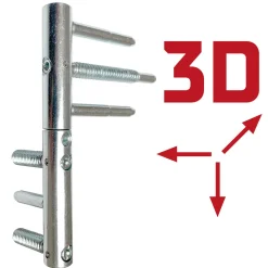 SplenDoor Sicherheits-Nebeneingangstuer NS3 RC2 auf Maß, Weiss, Rechts