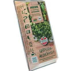 Sprossen-Anzuchtset Salatrauke inkl 2 Portionen Bio-Saatgut