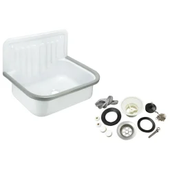 Stahlausgussbecken-Set