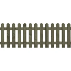 Staketenzaun gerade 180 x 60 cm Latten 20 x 90