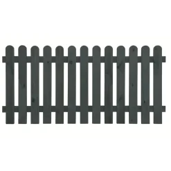 Staketenzaun 180x85 cm Stakete grau