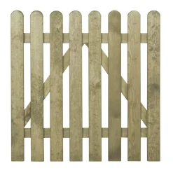 Staketenzauntor gerade 100 x 100 cm
