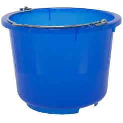 Stall- und Baueimer 12 l blau transparent