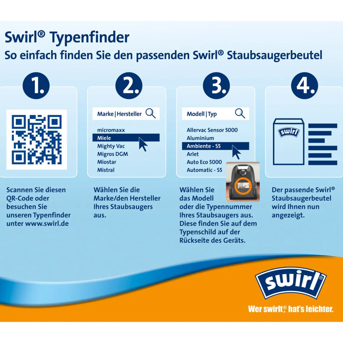 Staubsauger-Beutel Y 298 / Y 198 EcoPor