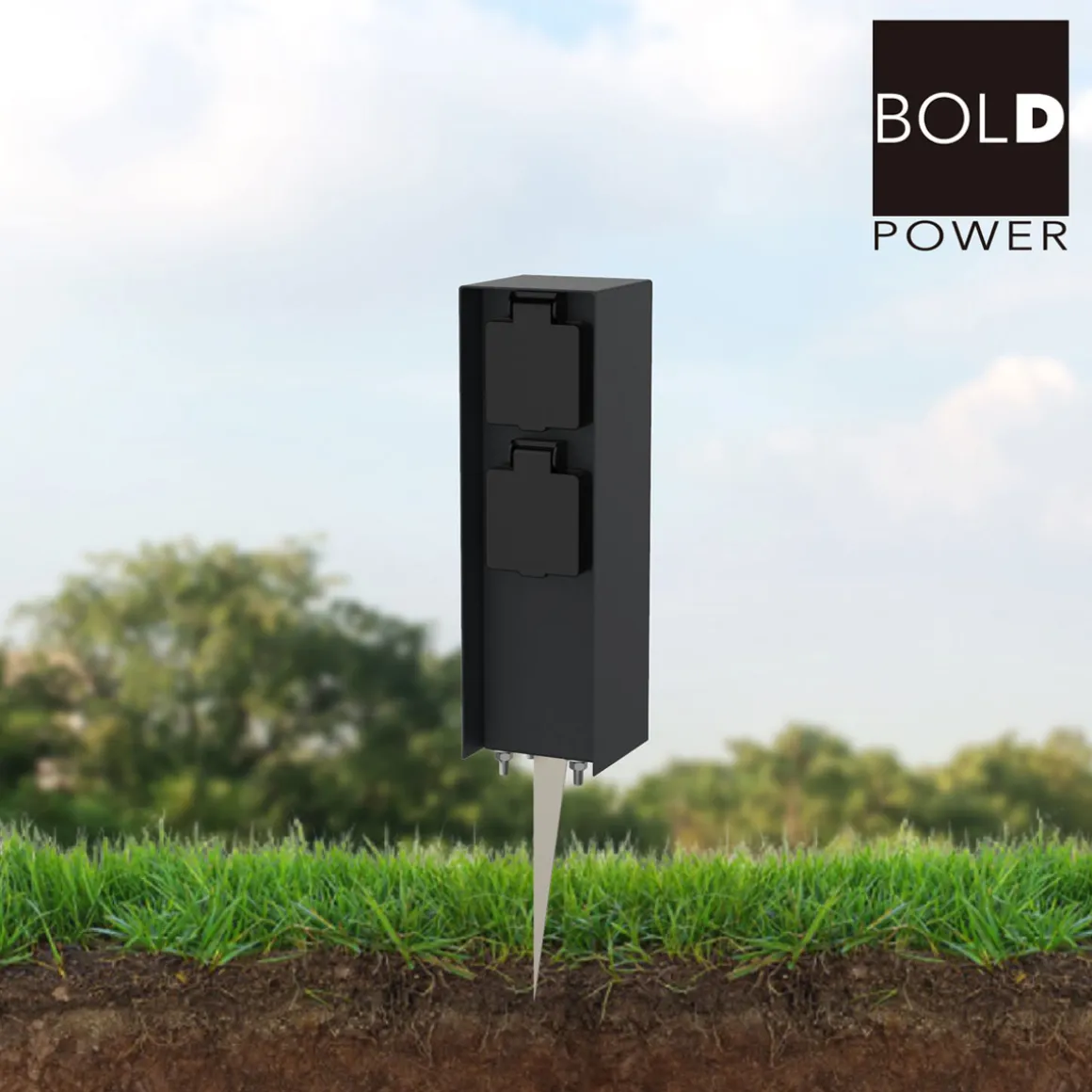 Steckdosensäule ORIO 2 fach IP44