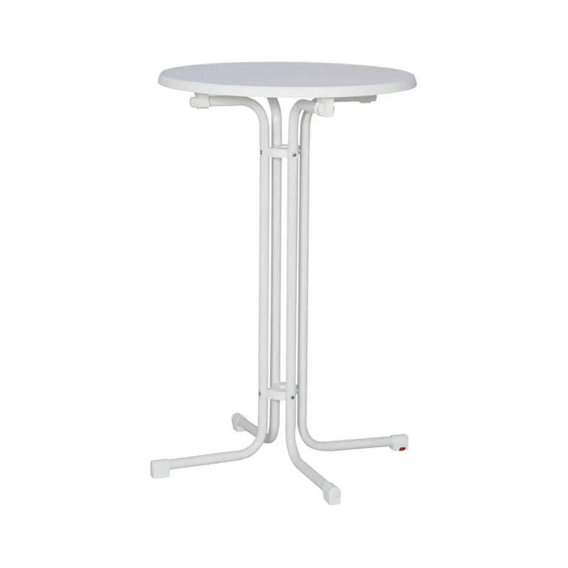 Stehbiertisch weiß klappbar