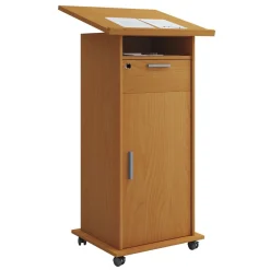 Stehpult Meeta mit Tür braun