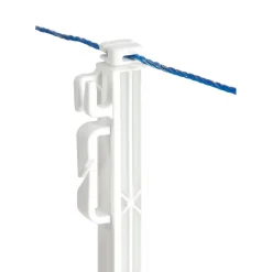 Steigbügelpfahl Einzelspitze 158 cm weiß