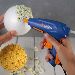 Steinel Niedrigtemperatur Klebepistole GlueMatic 1007-LT mit 7 mm Klebesticks