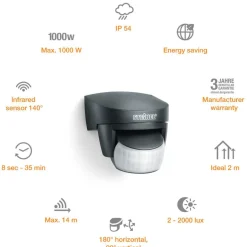 Steinel Bewegungsmelder IS 140-2 schwarz