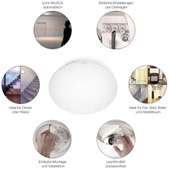 Steinel Deckenleuchte mit Bewegungsmelder RS 16 S E27 Durchmesser 27,5 cm