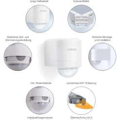 Steinel Infrarot-Bewegungsmelder IS 240 DUO weiß