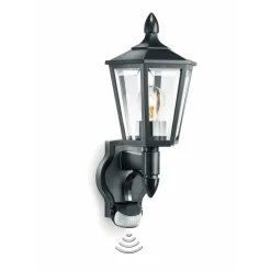 Steinel Klassische Außenleuchte L 15 S mit Bewegungsmelder Schwarz