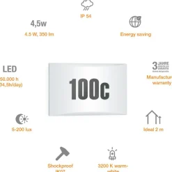 Steinel LED-Außenleuchte L 1 N mit Dämmerungsschalter