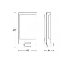 Steinel LED-Sensor-Außenleuchten L 240 S Edelstahl